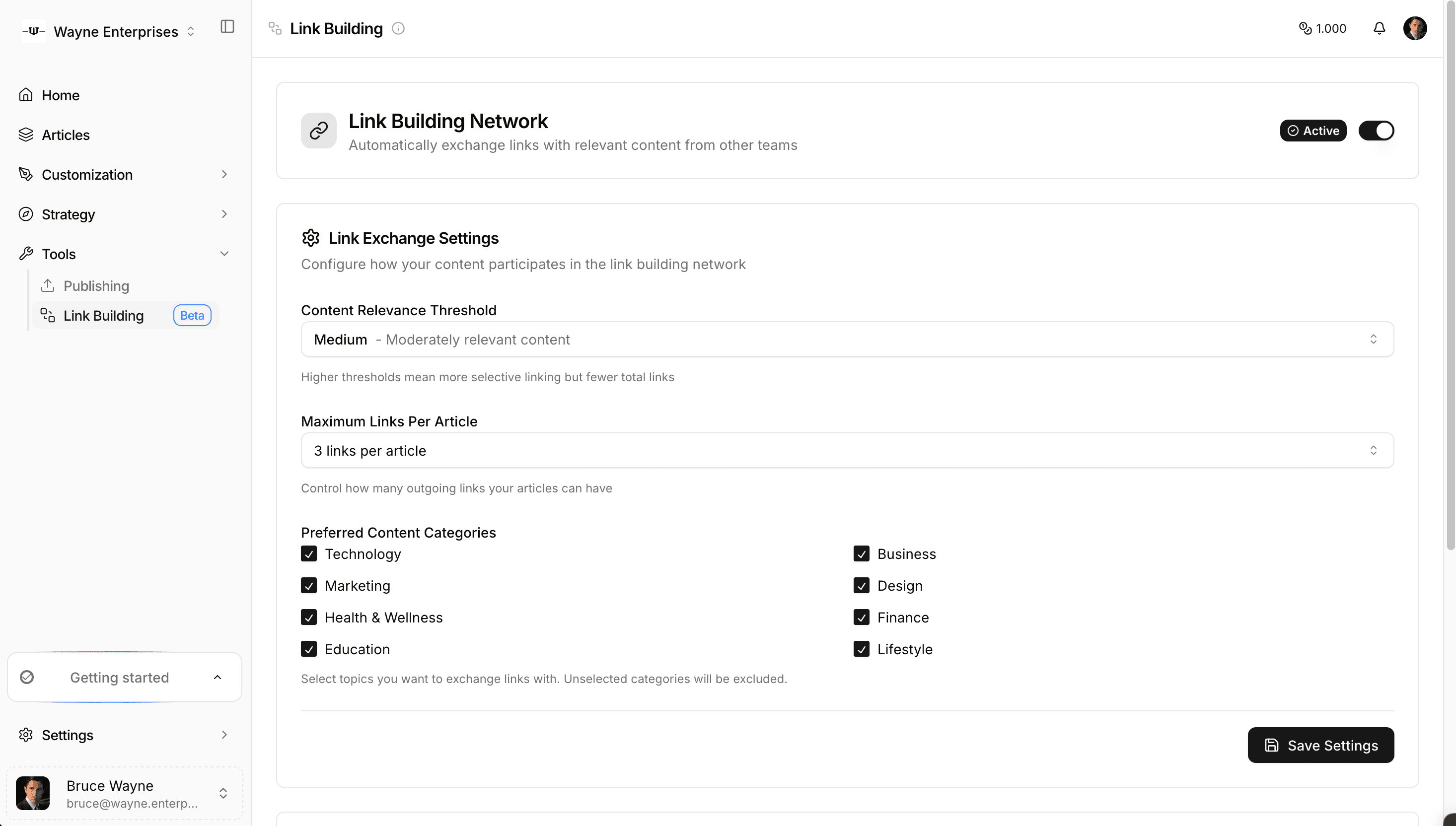 Feature demo