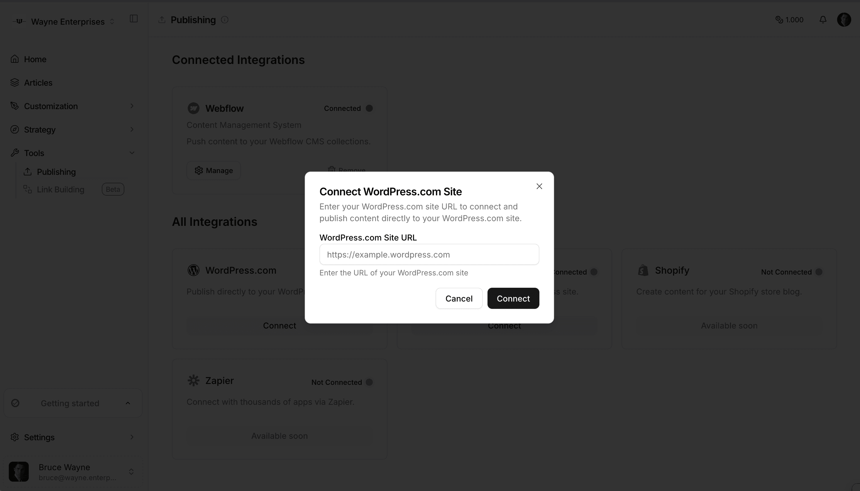 Feature demo