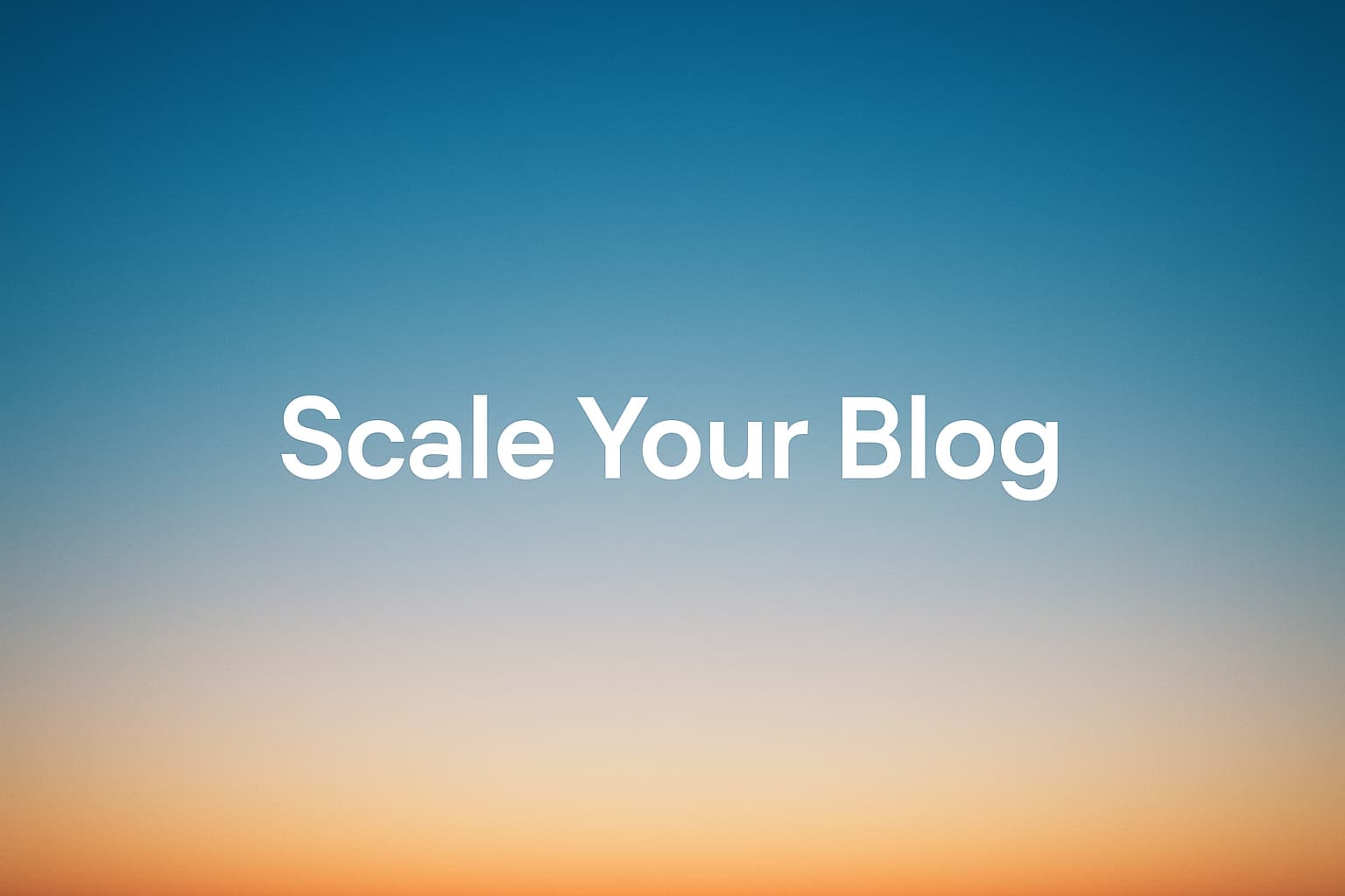 Cover Image for How to Scale Your Blog Fast With an Automated Blog Scaling Platform and Keyword-Optimized Article Generation